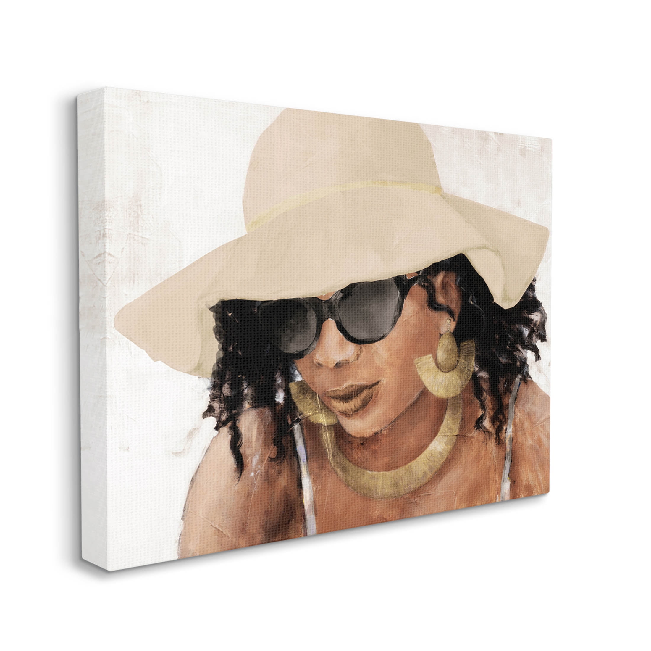 Stupell Industries Adorned Woman with Hat Painting Gallery Wrapped Canvas Print Wall Art, Design by Lanie Loreth