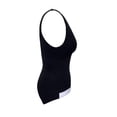 thumbnail image 3 of Traje de Baño Ocean Pacific para Mujer Completo con Textura, Escote en V con Contraste Negro Talla EG, 3 of 4