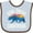 Blue and Chocolate, variant on Inktastic San Diego California Bear Sunset Boys or Girls Baby Bib