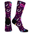 thumbnail image 3 of CYSFASHION Carnival No Show Socks Womens Knit Everyday Wool Soft Ankle Unisex Cozy Socks Navy, 3 of 5