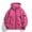 Hot Pink, variant on Uaswgudfs Hooded Zip-Front Coat: Women’s Autumn Water-Resistant Relaxed Fit with Multi-Zip Pockets & Sleeve Patch - Casual Outerwear