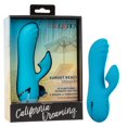 thumbnail image 1 of CalExotics California Dreaming Sunset Beach Seducer Suction Rabbit Vibrator, Blue, 1 of 11