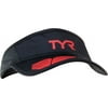 TYR Competitor Running Visor: Black/Red One Size