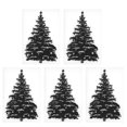 thumbnail image 2 of Carpetas de plástico en relieve Ccdes Patrón de árbol de Navidad, 2 of 8