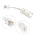 thumbnail image 4 of Uxcell Telephone Cord Detangler 360 Degree Rotating Landline Cable Anti-Tangle Phone Cord Clear White 3pcs, 4 of 4