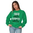 thumbnail image 5 of Raunchy Funny Tacos Tuesdays Burritos Sweatshirt for Men or Women Brisco Brands L, 5 of 6