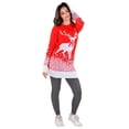 thumbnail image 6 of Socal Look Women's Ugly Christmas Sweater Dress – Long Sleeve Acrylic Crew Neck Pullover, S, 6 of 9