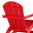 thumbnail image 4 of FADINGFREE Outdoor Patio Rocking Chair, All-Weather HDPE Patio Rocker with Wide Armrests for Porch, Lawn & Garden, Red, 4 of 9