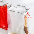 thumbnail image 4 of Estante de basura para cocina, puerta de armario, soporte para bolsas de basura, soporte de almacenamiento de basura de armario de acero inoxidable, 4 of 5