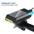 thumbnail image 4 of Solar USB Rechargeable Bike Headlight Front Light Waterproof Bicycle Flashlight Night Riding Light Lamp with, 4 of 8