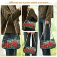 thumbnail image 4 of FORMRS Womens Shoulder Bag with Chain Strap Clutch Purse Cute Tote Handbag, Christmas Poinsettia, 4 of 7