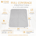 thumbnail image 5 of 2 Bed Pads Washable Incontinence Underpad Chucks 34 x 36 - Gray, 5 of 10