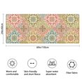 thumbnail image 3 of Pioneer Flower Floral Print Pattern Bathroom Rugs Mat, Non Slip Microfiber Bathroom Rug with Rubber Backing, Soft Mats for Bathroom Floor Tub Shower, 24"x60", 3 of 5