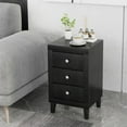 thumbnail image 2 of Giantex Wood End Side Table, Bedside Accent Sofa Nightstand for Small Space, Black, 2 of 6