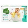 Seventh Generation Free & Clear Baby Diapers Stage 1 - Pack of 4