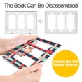 thumbnail image 4 of Yayeee Rocker Switch Wall Plate 2-Gang 4.7"x4.6" Home Decorative Outlet Cover, Green Plaid, 4 of 6