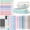 Blue, variant on Four Candies 39 PCS Aesthetic Supplies with Cute Pen Case, 12 Pastel Highlighters, 5 Black Ink Gel Pens, 6 Mechanical Pencils Set 0.5 & 0.7 mm for Stationary College Essentials (Pink)