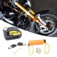 thumbnail image 2 of Freno de mano Cerradura de freno de disco de alarma de motocicleta, candado de rueda de motocicleta Romacci Freno de mano, 2 of 7
