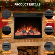 KISSAIR 39” Electric Fireplace Insert 750W 1500W Touch Screen with Remote Control
