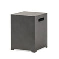 thumbnail image 2 of Reign Metal Outdoor Tank Holder Side Table, Concrete Finish, 2 of 7