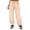 Khaki, variant on JJHGVB Cargo Pants Women High Waisted Pants Spring And Summer Solid Printed Casual Wide Leg Cotton And Linen Explosion Loose Pants Female Wide Leg Pants Woman Baggy Pants Black L