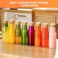 thumbnail image 7 of 18 Oz Reusable Glass Drinking Jars 8 Pack For Juicing, Tea And Beverage Storage, 7 of 7