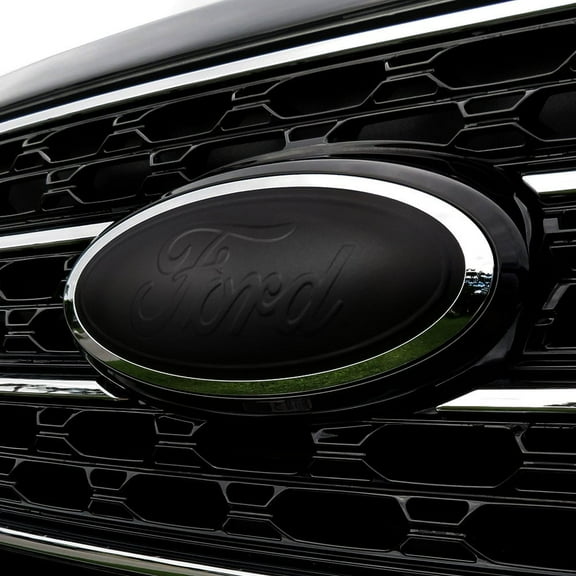 BocaDecals 2024-2025 Ford F150 Solid Emblem Insert Decals (Set of 2) - Made in USA - Small Home Business (MatteBlack, XL/STX/XLT/Lariat/Tremor)