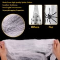 thumbnail image 2 of TETOU 3 Pcs Halloween Spider Egg Sacs,39 Inch Hanging Spider Egg Web with Led Lights Decor for Outdoor Tree Yard Garden Door Horror Halloween Party Decoration(Purple), 2 of 6