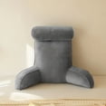 thumbnail image 4 of HGmart 30 in. L x 22 in. W Gray Sofa Bed Head Reading Pillow with Neck Support and Cup Holders, 4 of 6