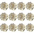 thumbnail image 1 of Napkin Rings,Hollow Out Flower Napkin Ring Metal Napkin Holders Napkin Rings Set Of 12, 1 of 3