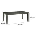 thumbnail image 5 of Benjara Elin 60-78 Inch Extendable Modern Dining Table, Sturdy Distressed Gray Wood, 5 of 5