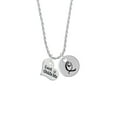 thumbnail image 2 of Delight Jewelry Silvertone Large Lord Guide Me Heart Silvertone Script Initial Disc - Q - Charm Necklace, 20"+3", 2 of 4