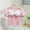 Pink, variant on NAISIBABY Girls Short Sleeve Tees (6M-8T), Square Neck Cotton Cute Bow Kids Summer Casual Fashion T-Shirt 7T