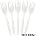 thumbnail image 7 of PLASTICPRO Disposable Plastic Forks Mediumweight Cutlery Utensils, 800 Pack, 7 of 7