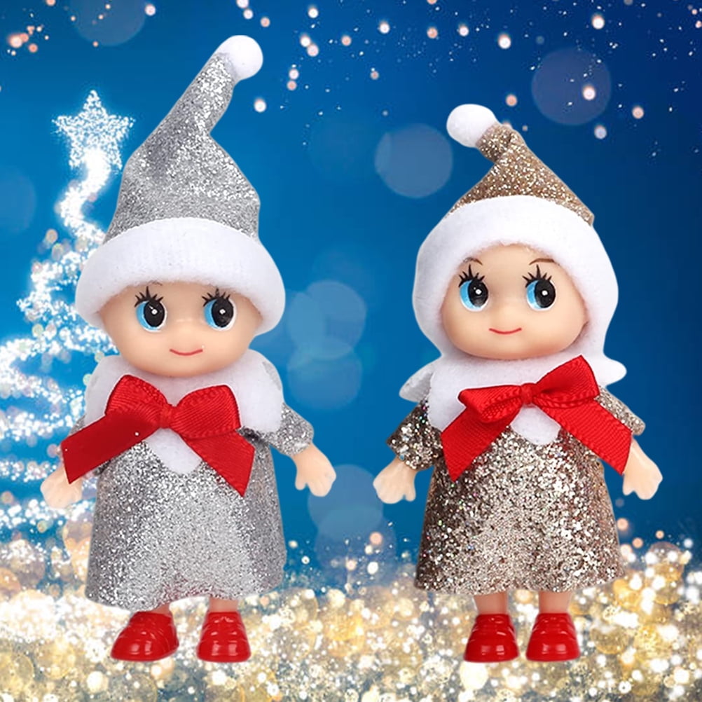 4 Pcs Christmas Baby Elf Doll Christmas Tiny Elf Doll Christmas Mini Elf Baby Doll Toys Baby Elves Dolls Toy Walmart
