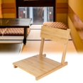 thumbnail image 1 of Tatami Chair, Inbuilt Screw Tilt Backrest Japanese Legless Chair Back Support Phyllostachys Pubescens  for Bedroom for Balcony Wood Color,Walnut, 1 of 7