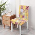 thumbnail image 7 of Chair Covers for Dining Room Set Of 4 Spandex Super Fit Stretch Removable Washable Kitchen Chair Slipcovers for Home Party Hotel Wedding Ceremony, Universal Size (colorful Check), 7 of 7