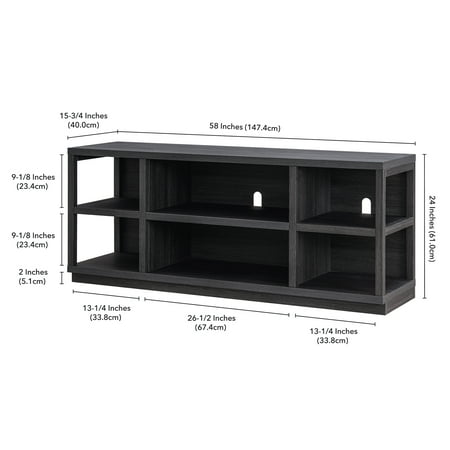 Camden&Wells - Freya TV Stand for TVs Up to 65" - Charcoal Gray