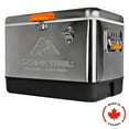 thumbnail image 1 of Ozark Trail Ice Chest Cooler 54 Quarts Stainless Steel Portable Cooler with Bottle Opener 85 Can, 51 L, 1 of 8