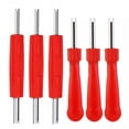 thumbnail image 1 of Aracey 6 Pcs Outil de Retrait de Tige de Valve de Pneu - Outil de Retrait de Noyau de Valve à Double Tête Simple et Double, Excellent Outil de Réparation de Pneu pour Divers Noyaux de Valve R134A R12, Extracteur de Noyau de Valve de Climatisation Hvac, 1 of 4