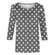 thumbnail image 4 of mfyjkho Tops Para Salir, Blusa Informal Con Cuello Redondo Y Mangas 3/4 Para Mujer Tops Para Salir Xxxl, 4 of 5