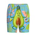 thumbnail image 4 of Easygdp Avocado Keep Calm Men's Short Pajama Pants, Sleep Shorts, Household Pants, Casual Pants with Pockets - 4X-Large, 4 of 9