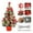 Red, variant on Brand Clearance! Christmas Tree with Lights Mini Christmas Tree Table Decoration Tabletop Christmas Pine Tree Xmas Decorations for Fireplace Home Decor Indoor 45CM