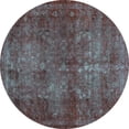 thumbnail image 1 of Ahgly Company Indoor Round Abstract Light Blue Modern Area Rugs, 7' Round, 1 of 4