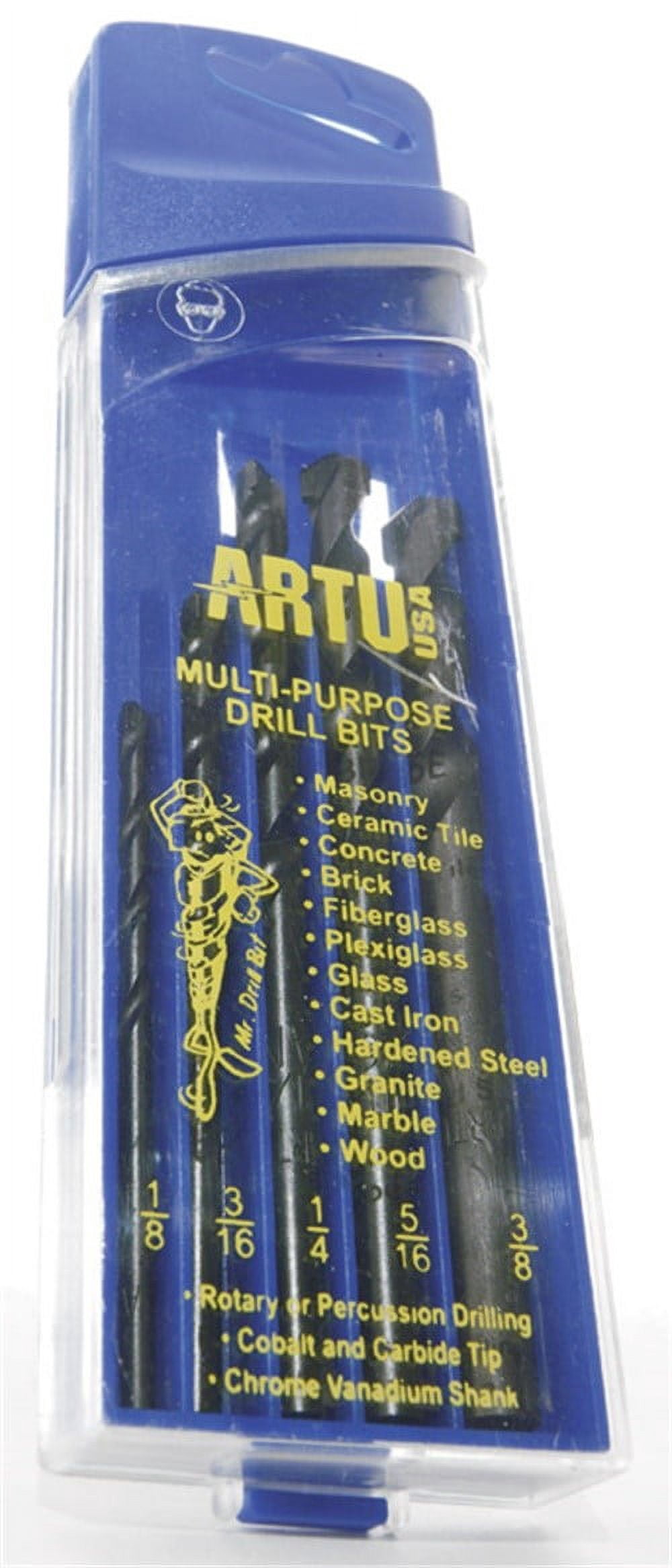 5-Pc. Multi-Purpose Drill Bit Set