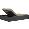 thumbnail image 3 of Modway Convene Double Outdoor Patio Chaise in Espresso Mocha, 3 of 3