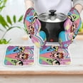 thumbnail image 6 of The Powerpuff Girls 4 Pcs Oven Mitts And Pot Holders Kitchen Oven Glove with Potholders Non-Slip Cooking Gloves for Cooking Baking Grilling, 6 of 7