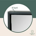thumbnail image 4 of Hamilton Hills Clean Large Modern Black Frame Wall Mirror Contemporary Premium, 4 of 8
