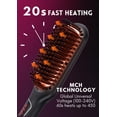 thumbnail image 4 of MEGAWISE Pro Cepillo alisador de pelo iónico de cerámica para salón de casa | Tecnología de calefacción MCH Fast 20s con seguridad de apagado automático | Antiescaldaduras con Doble Voltaje Universal, 4 of 5
