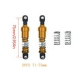 thumbnail image 3 of mmirethe 2piece Aluminium Big Bore Shocks Oil Damper For 1/10 RC Crawler LCG Cheater Rigs SCX10 TRX4 Front Rear Shock Absorber Golden 1, 3 of 6